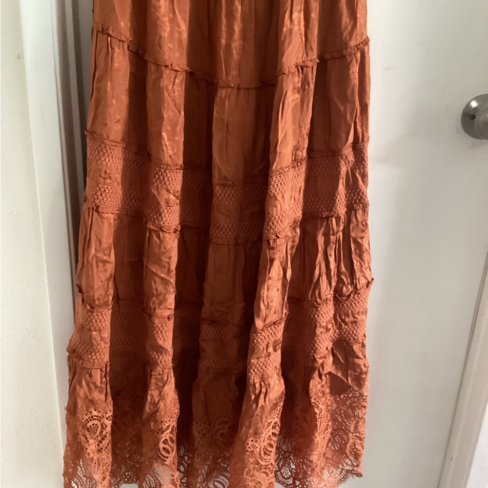 Express Rust Maxi Dress - Picture 3 of 5